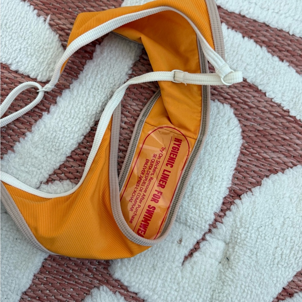 Orange and White Bikini Set - Picture 3 of 3